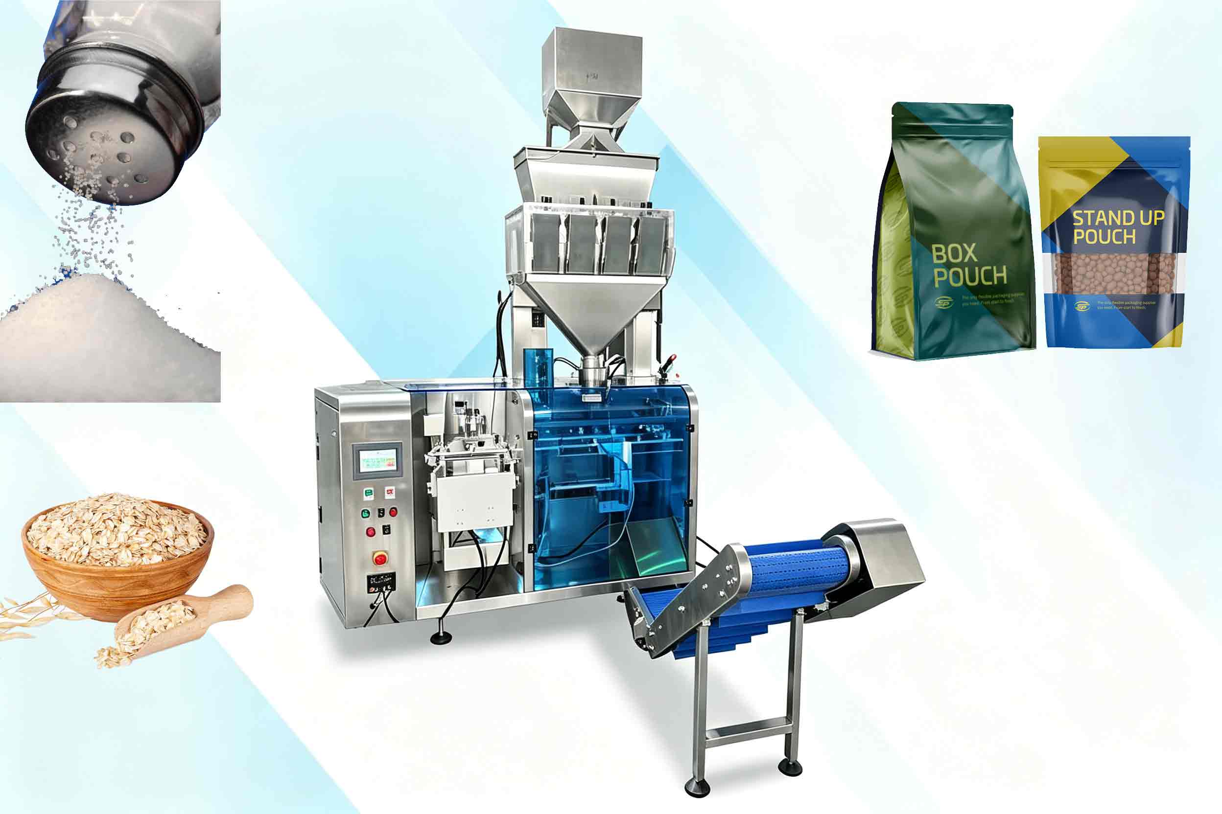 LK4-260AS Gusset Pouch Zipper Bag Granules Packaging Machine