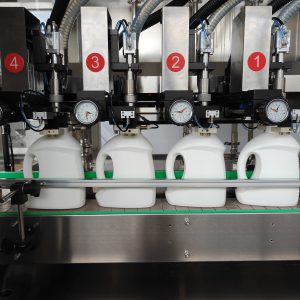 4-Head Mobile Tracking Filling Machine