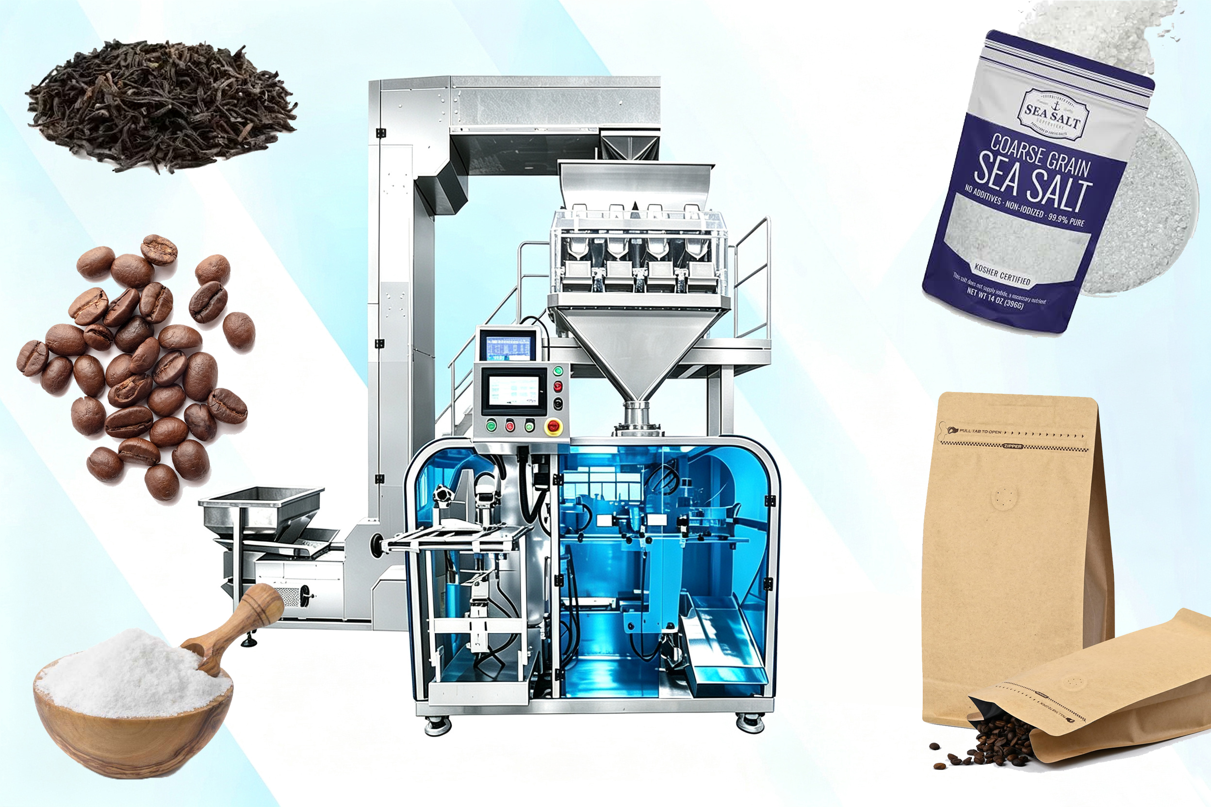 LK4-260AS Tea Coffee Salt Sugar Horizontal Doypack Machine
