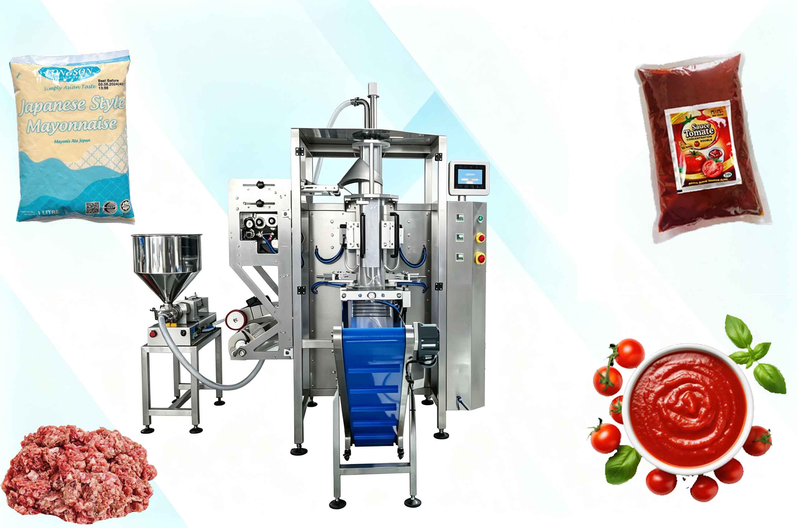 LKV-420L Liquid Sauce Four-Side Seal Packaging Machine