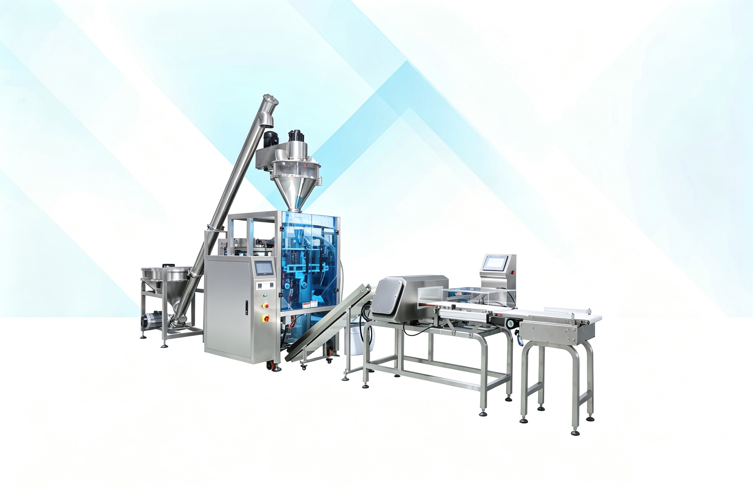 Dust-Free Powder Packaging Machine With Metal&Weight  Detector