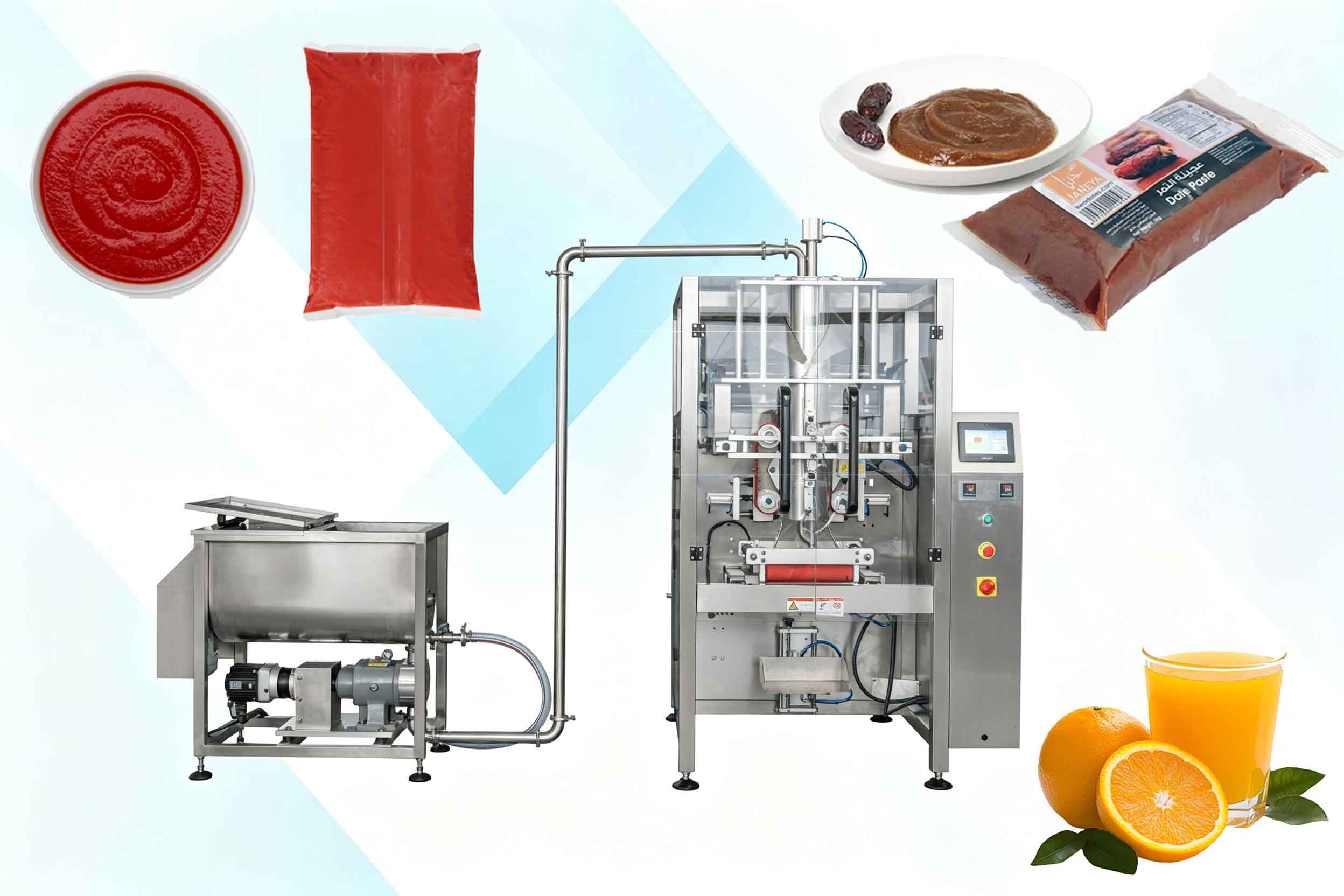 LKV-620L 200g-5kg Sauce Paste Liquid Airless Packaging Machine