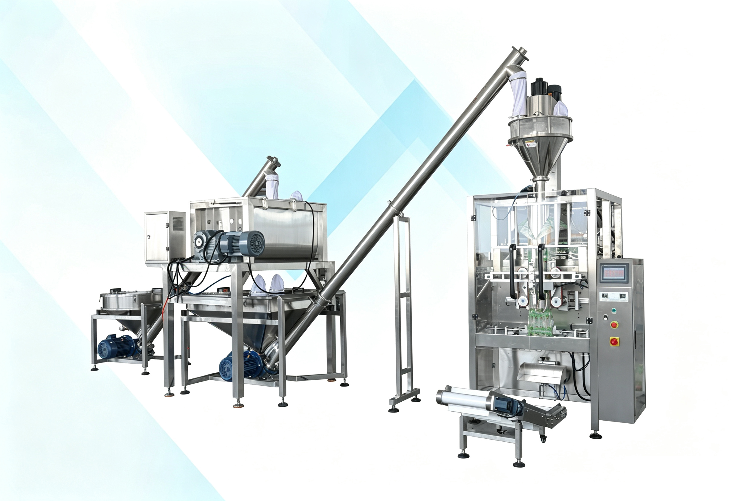 5kg Spices Powder Packaging Machine With Mixer