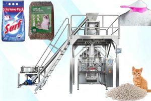 LKV-1050AS 1kg-20kg Granules/Detergent Powder Packaging Machine With Auger Elevator