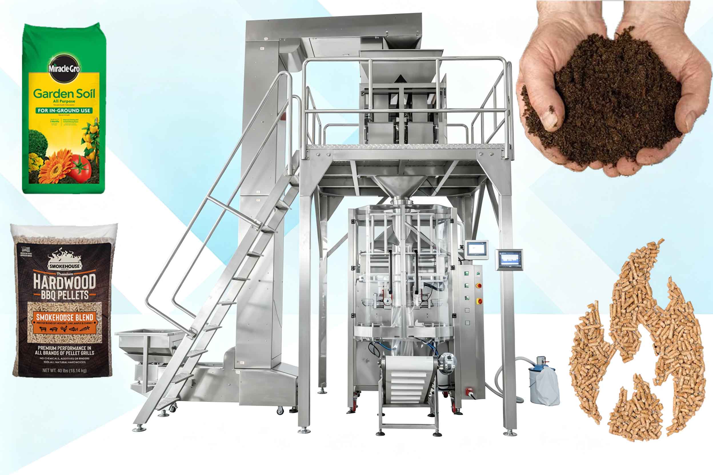 LKV-900AS 1kg-10kg Rice Pet Food VFFS Packaging Machine