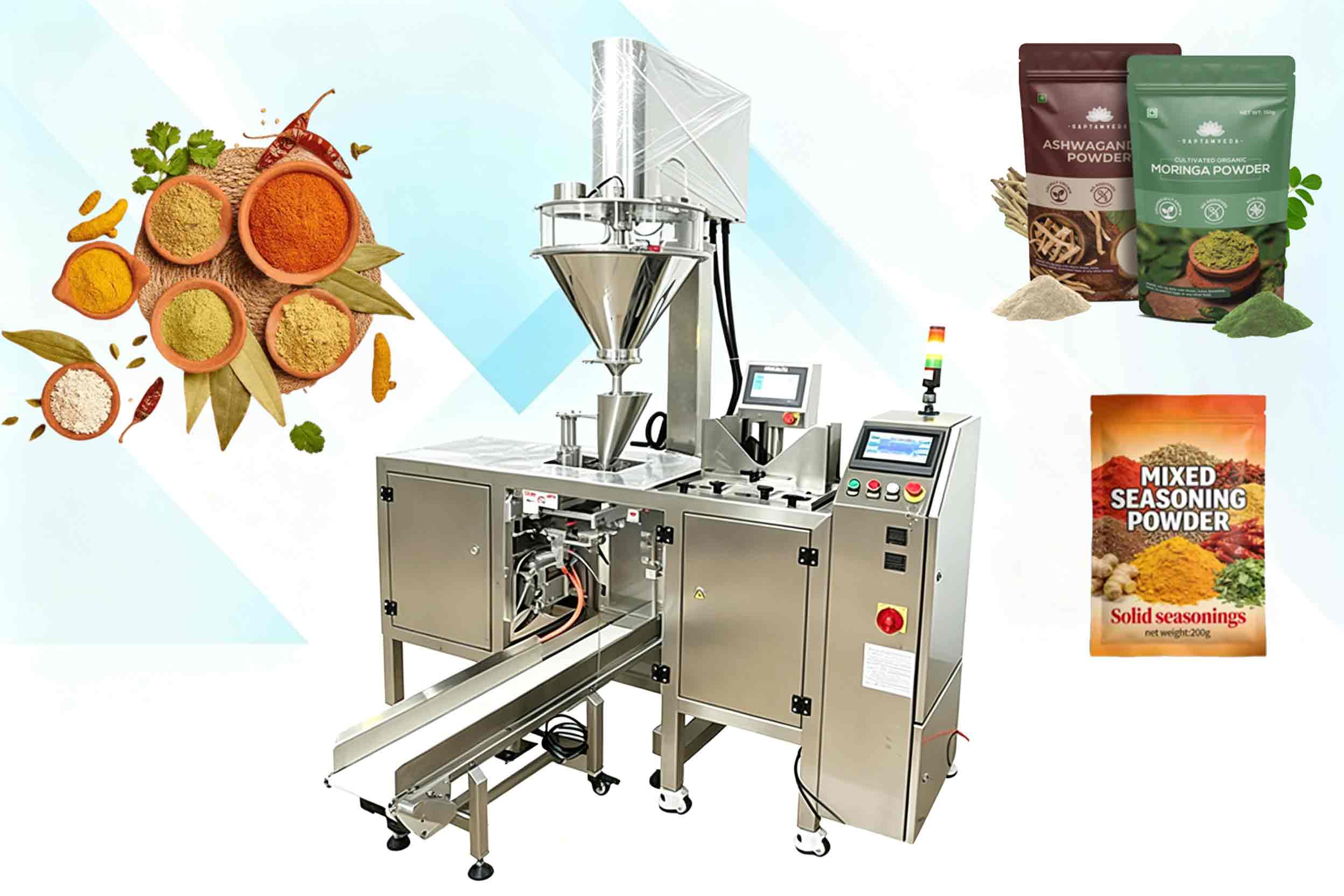 Powder Multifunction Packaging Machines Pre-made Stand up Pouch Doypack Machine