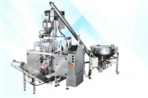 Automatic Auger Filler Wheat Starch Tapioca Milk Spice Powder Mini Doypack Machine