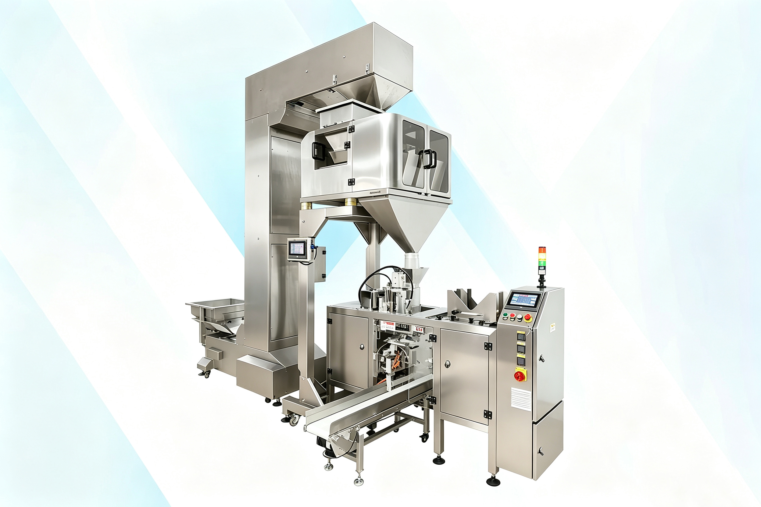 Full-Auto Nuts Beans Four-Head Weigher Mini Doypack Machine