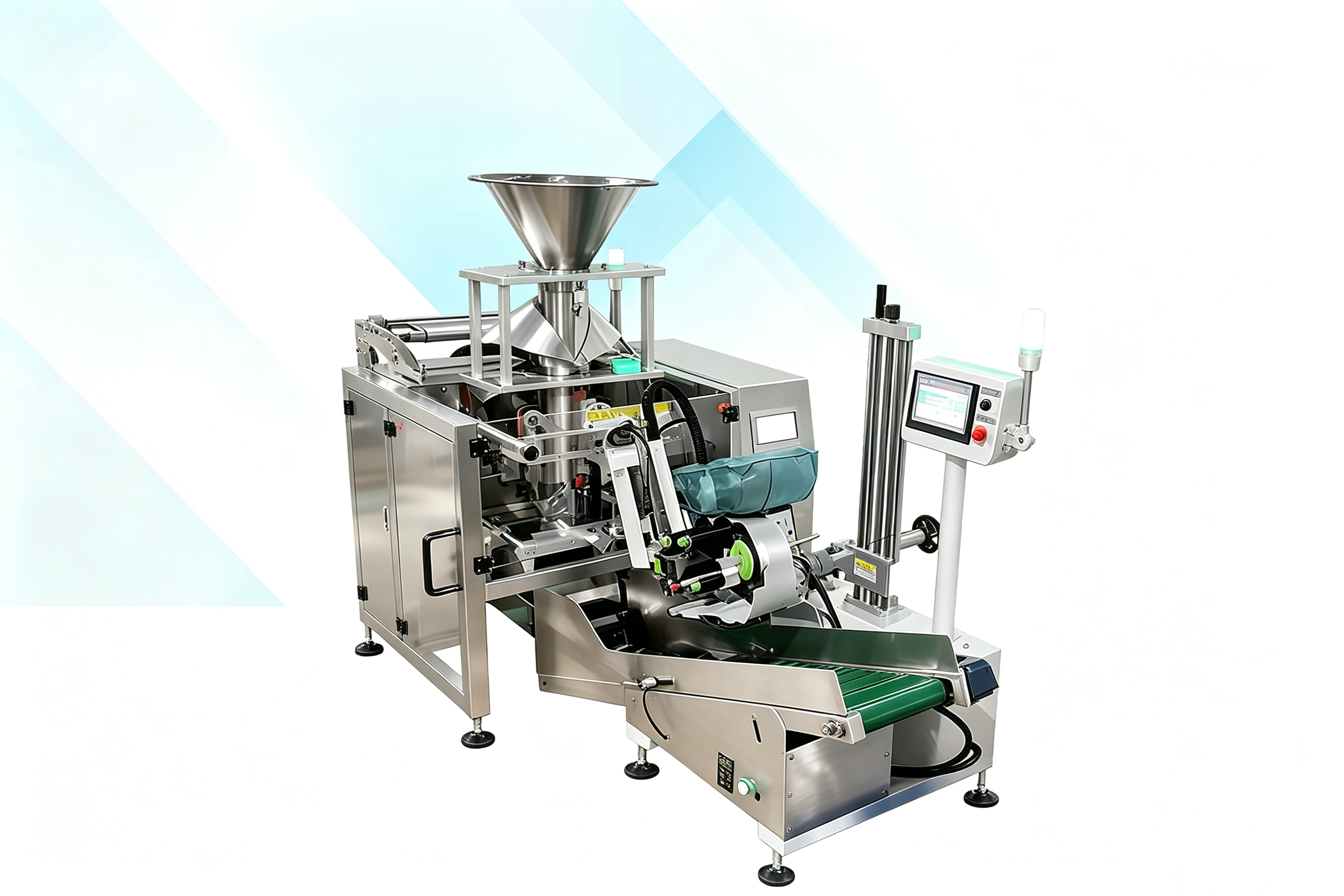 Semi-Auto Packaging Machine With Labeler