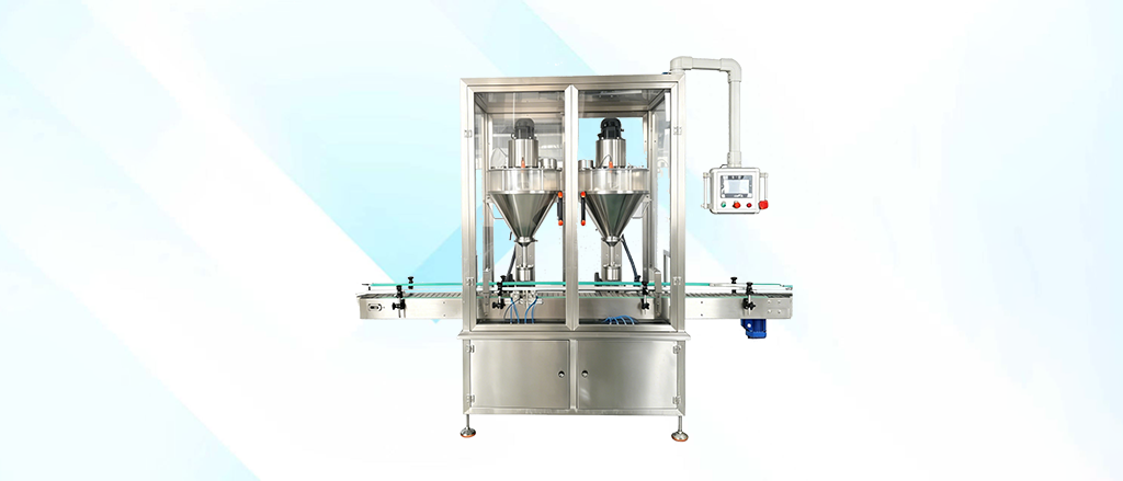 Automatic Dual-Lane 2-Head Powder Filling Machine
