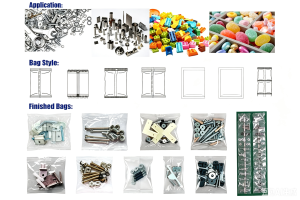 Small Single Counting Bowl Hardware Fastener Screw Packaging Machine