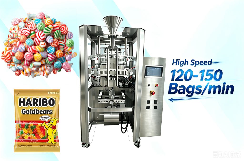 LKW-520 High Speed VFFS Packaging Machine With 120-150 Bags/min